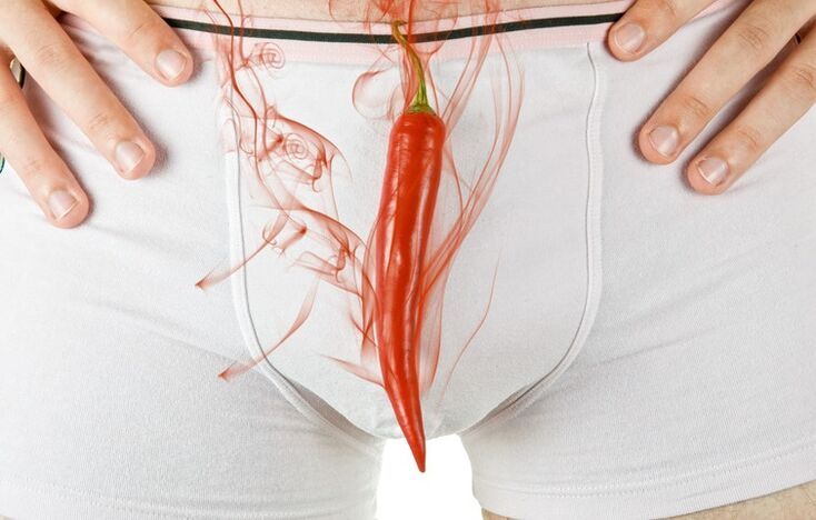 Brennen bei Leistengegend mit Prostatitis